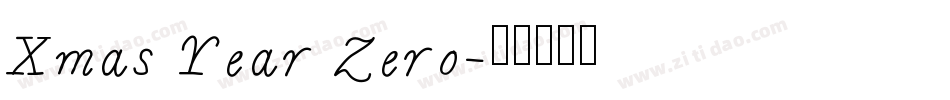 Xmas Year Zero字体转换